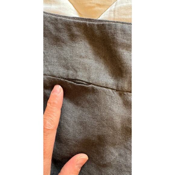 Eileen Fisher Linen Wide Leg Pants Trousers Size 4 (sustainable relaxed fit) - Picture 3 of 5